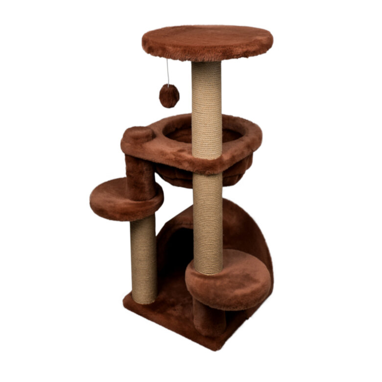 Catshion Amber Árvore Arranhador com Gruta Cor de Canela para gatos,  Imagem número 4 Catshion Amber Árvore Arranhador com Gruta Cor de Canela para gatos, , large Imagem número 4