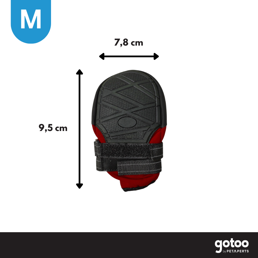 Gotoo Sapatos Vermelhos e Pretos para c&atilde;es, , large Imagem n&uacute;mero 4