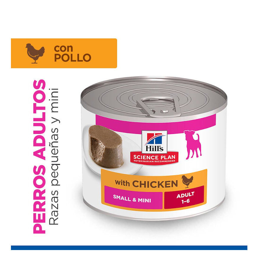 200 g Hill's Science Plan Adult Smalle Mini Mousse de Frango lata para c&atilde;es, , large Imagem n&uacute;mero 2