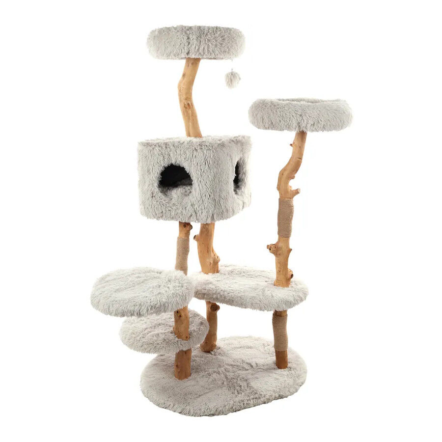 Flamingo Yuna &Aacute;rvore Arranhador Cinza para gatos, , large Imagem n&uacute;mero 1