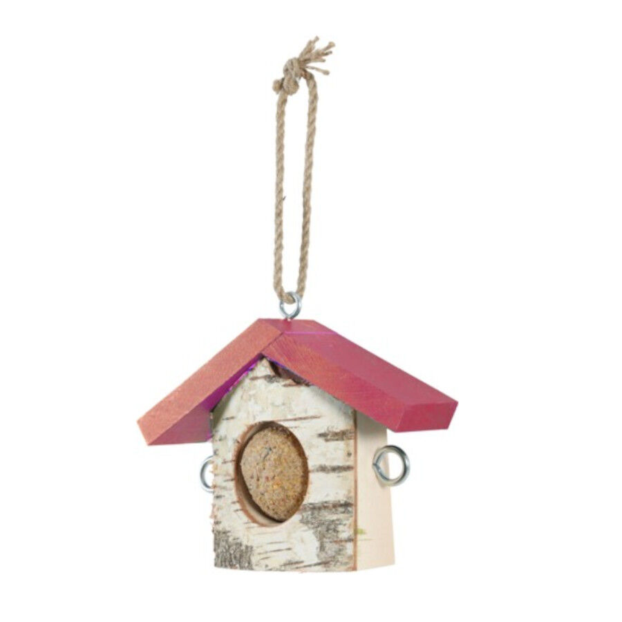 Zolux Suporte BDG Casinha vermelha em madeira para p&aacute;ssaros, , large Imagem n&uacute;mero 1