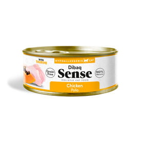 Dibaq Sense Hipoalergênico Frango Sem Grãos com Lata de Mamão para Gatos