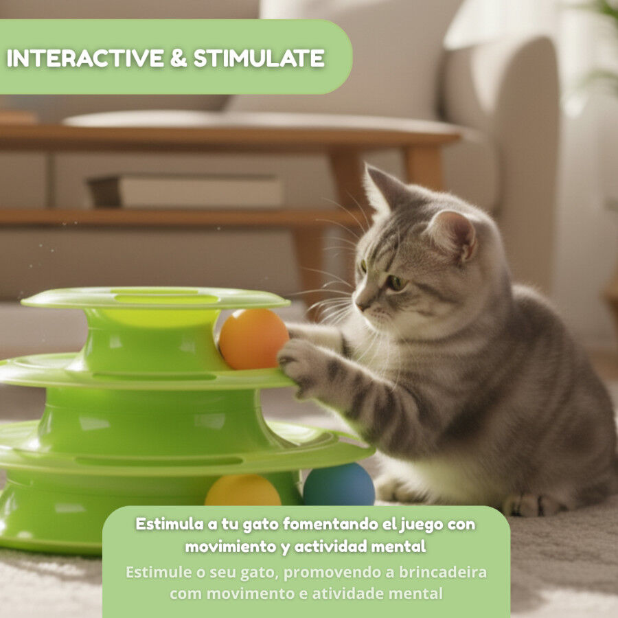 Tootoy! Interactive & Stimulate Brinquedo torre interativa para gatos, , large Imagem n&uacute;mero 5