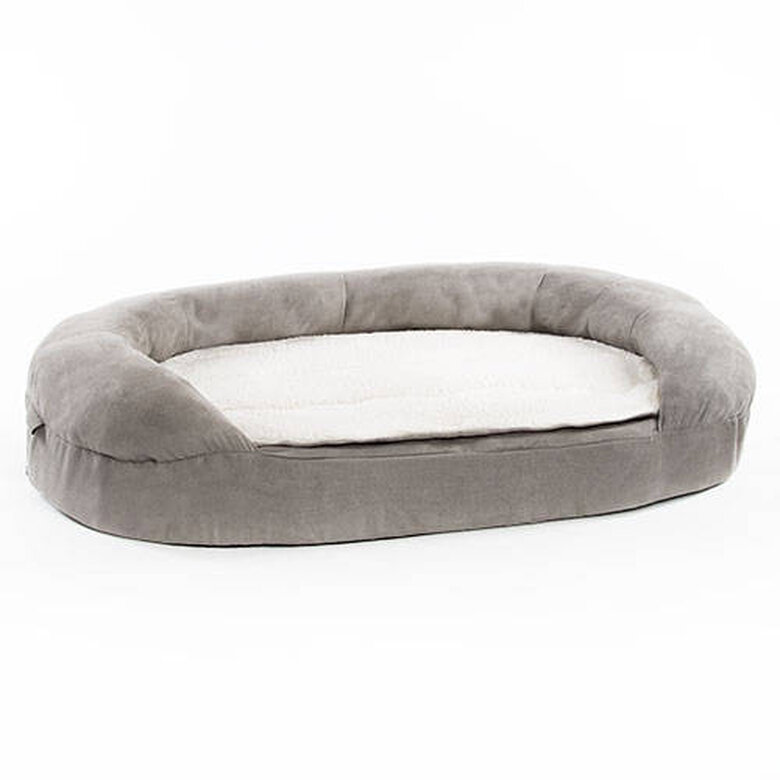 TK-Pet cama ortopédica ovalada color gris perros image number null