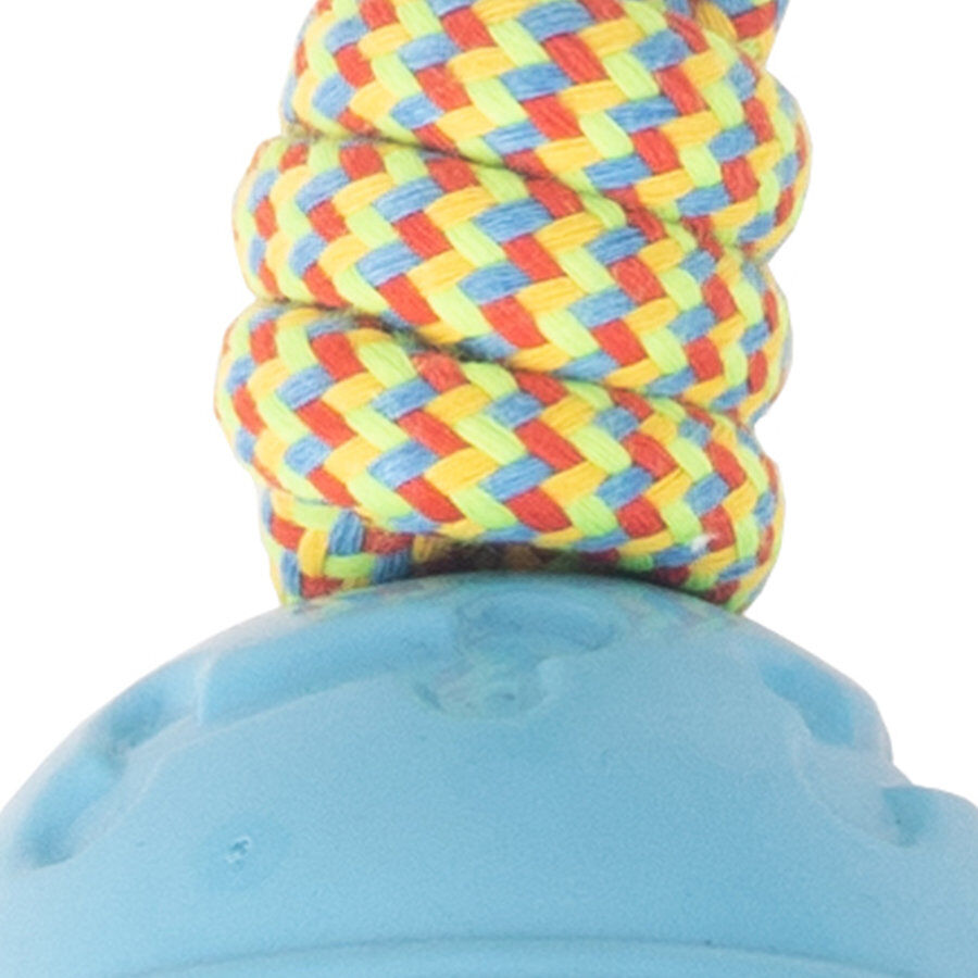 Tootoy! Pull Rope & Treatball Azul bola com corda e porta-snacks para c&atilde;es, , large Imagem n&uacute;mero 3