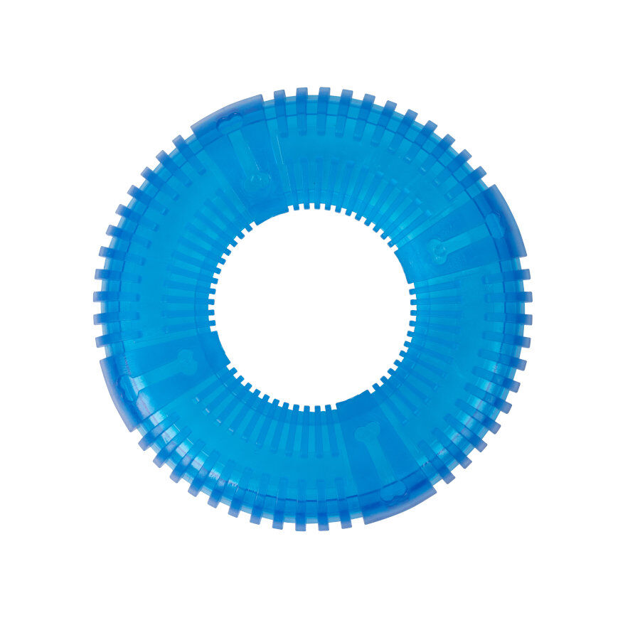 Tootoy! Donut disc Blue Frisbee Resistente Azul para c&atilde;es, , large Imagem n&uacute;mero 2