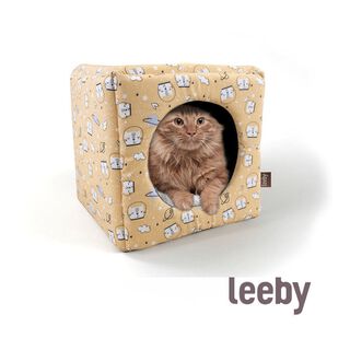 Leeby Cama com Estampado de Banda Desenhada para gatos