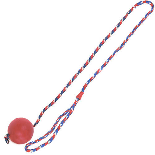Flamingo pelota con cuerda para perros Imagem n&uacute;mero 1