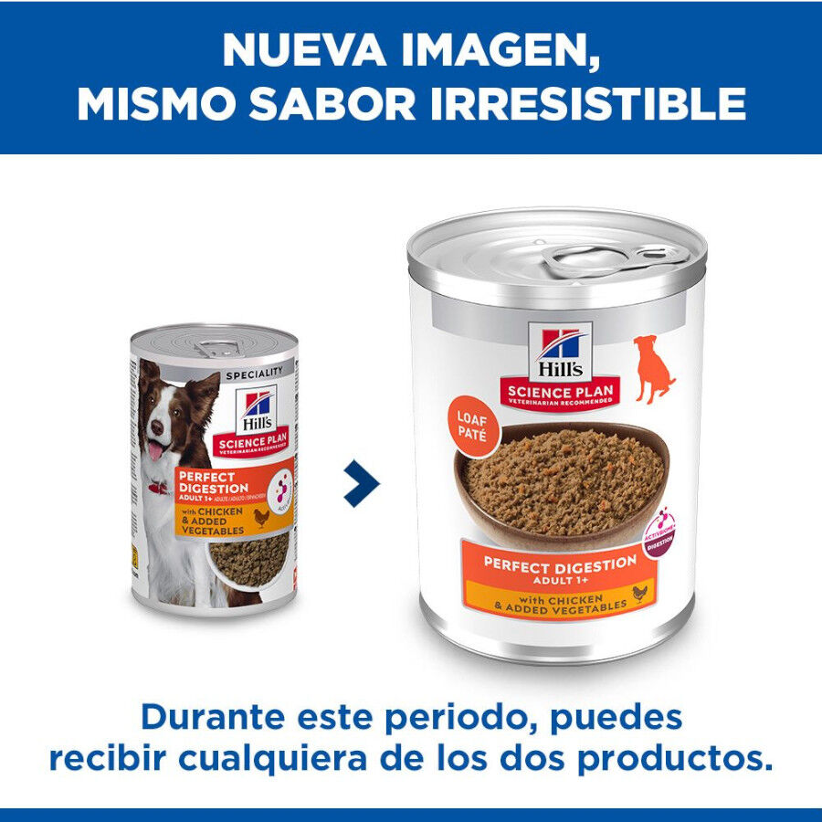 363 g Hill's Adult Science Plan Perfect Digestion frango ra&ccedil;&atilde;o para c&atilde;es, , large Imagem n&uacute;mero 3