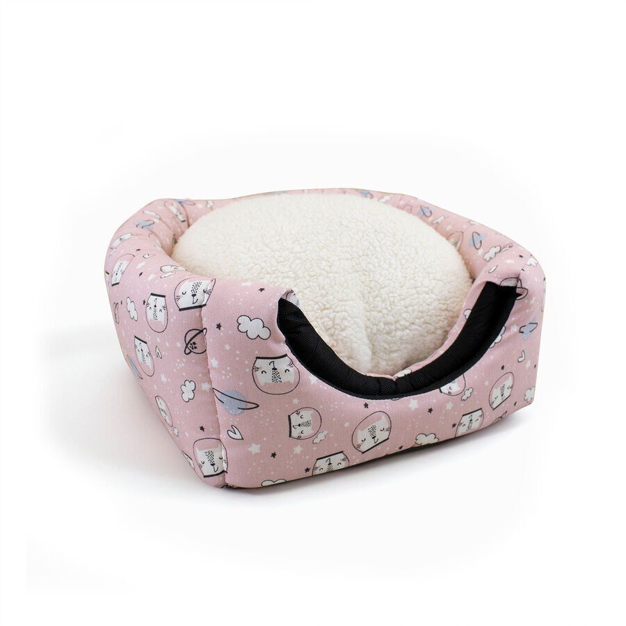 Leeby Cama com Estampado de Banda Desenhda Rosa para gatos, , large Imagem n&uacute;mero 4