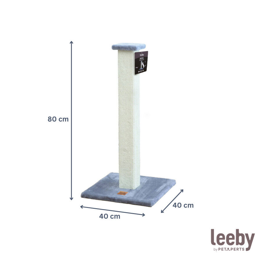 Leeby Vida arranhador de sisal quadrado azul para gatos, , large Imagem n&uacute;mero 4