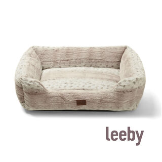 Leeby Cama antiderrapante suave para cães
