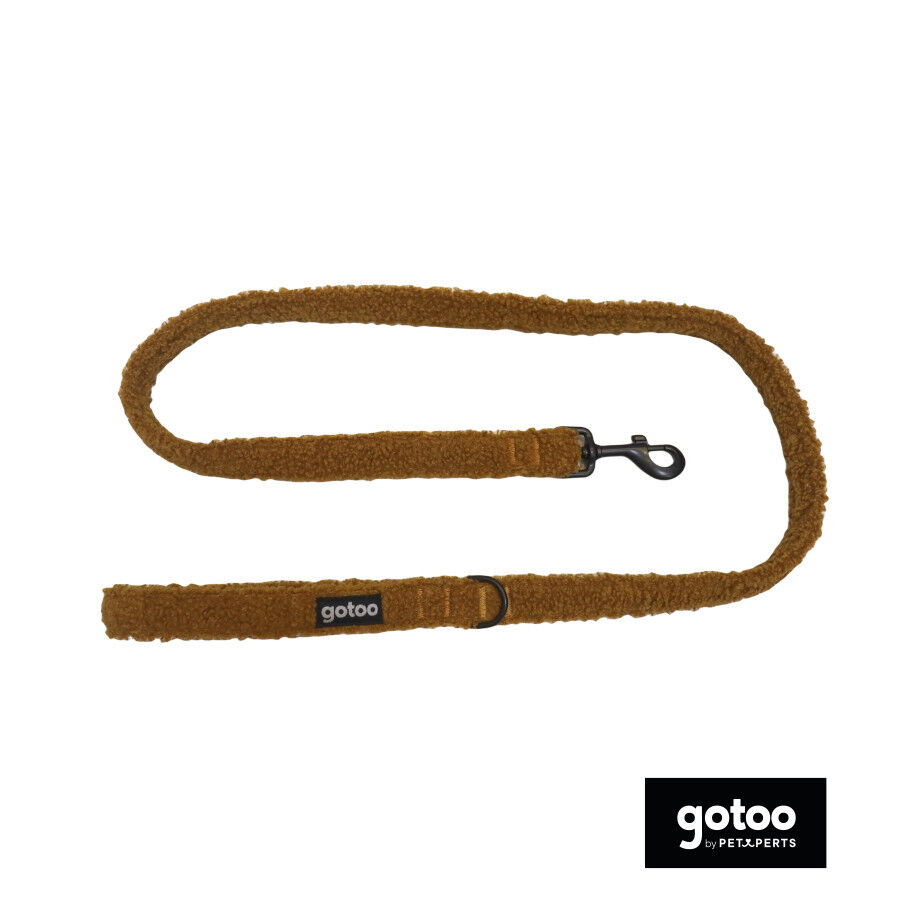 Gotoo Trela veludo castanha para c&atilde;es, , large Imagem n&uacute;mero 2