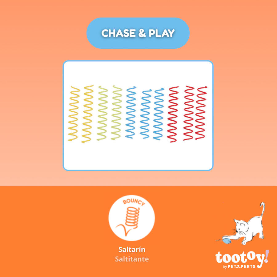 Tootoy! Chase & Play Brinquedo interativo de molas para gatos, , large Imagem n&uacute;mero 3