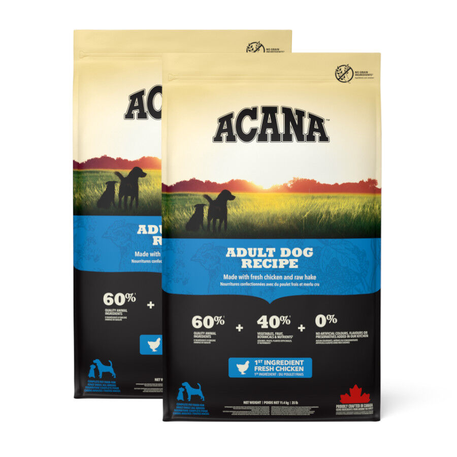 2 x 11.4 kg Acana Adult Frango Ra&ccedil;&atilde;o para c&atilde;es Pack poupan&ccedil;a!, , large Imagem n&uacute;mero 1