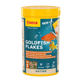 Sera Goldy Nature flocos para peixes vermelhos