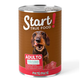 Start Adult Vitela lata para cães