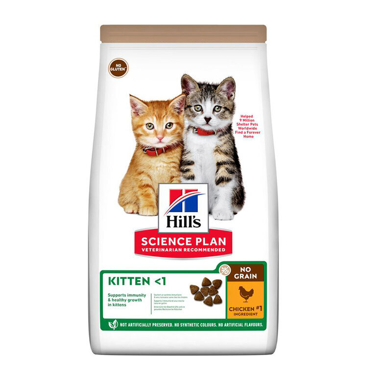 1.5 kg Hill's Kitten Science Plan No Grain Kitten Frango ração,  Imagem número 2 1.5 kg Hill's Kitten Science Plan No Grain Kitten Frango ração, , large Imagem número 2