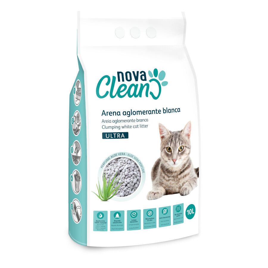 10 L Nova Clean Areia Ultra Aglomerante para gatos, , large Imagem n&uacute;mero 1