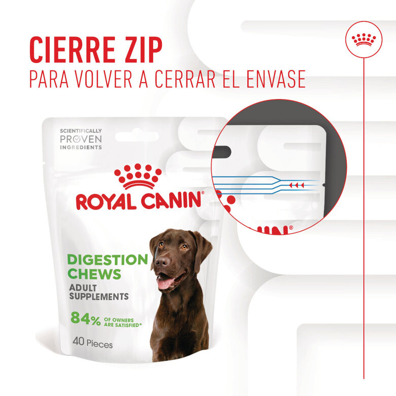 160 g Royal Canin Digestion Chews Suplemento Nutricional para cães com sensibilidade,  Imagem número 3 160 g Royal Canin Digestion Chews Suplemento Nutricional para cães com sensibilidade, , large Imagem número 3