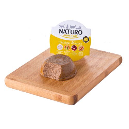 85 g Naturo Adult Frango terrina com mousse para gatos, , large Imagem n&uacute;mero 1