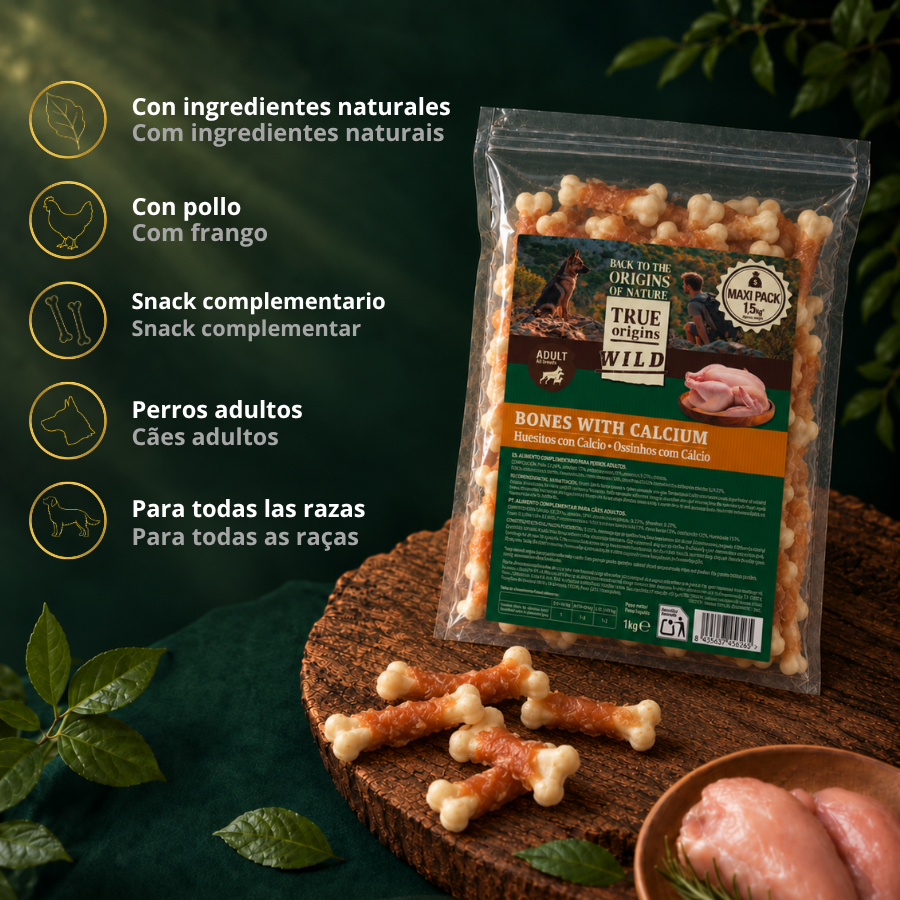 1.5 kg True Origins Wild Ossinhos com C&aacute;lcio Snack para c&atilde;es, , large Imagem n&uacute;mero 3