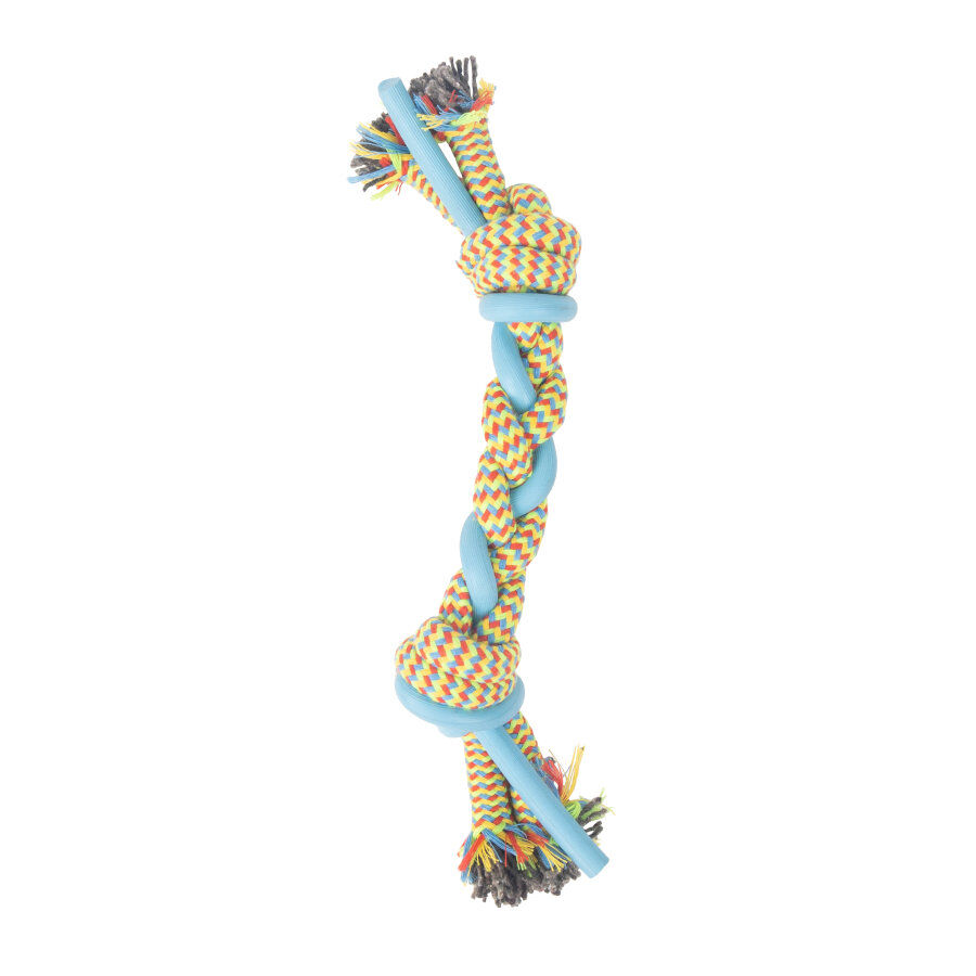Tootoy! Pull Multi-texture Rope Azul Mordedor corda para c&atilde;es, , large Imagem n&uacute;mero 1