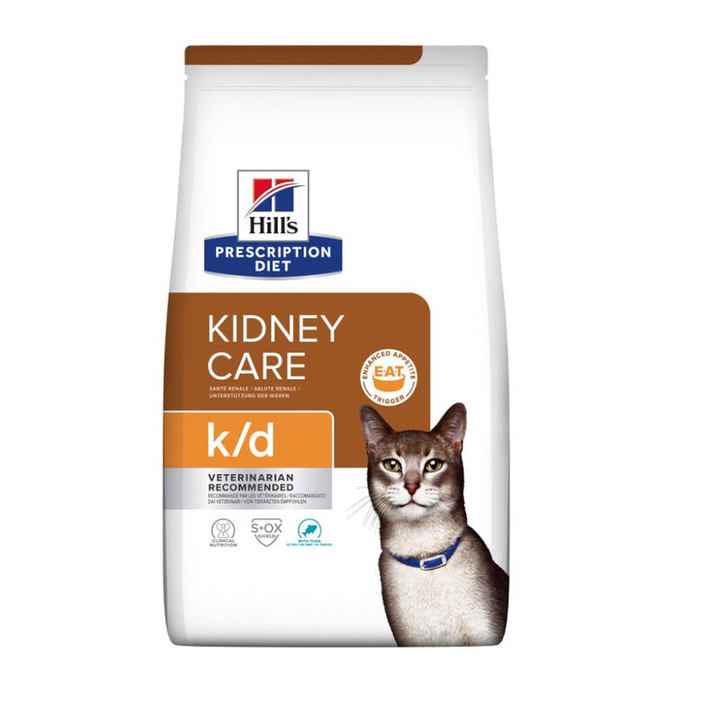 Hill's Prescription Diet Kidney Care Atum ração para gatos, , large image number null