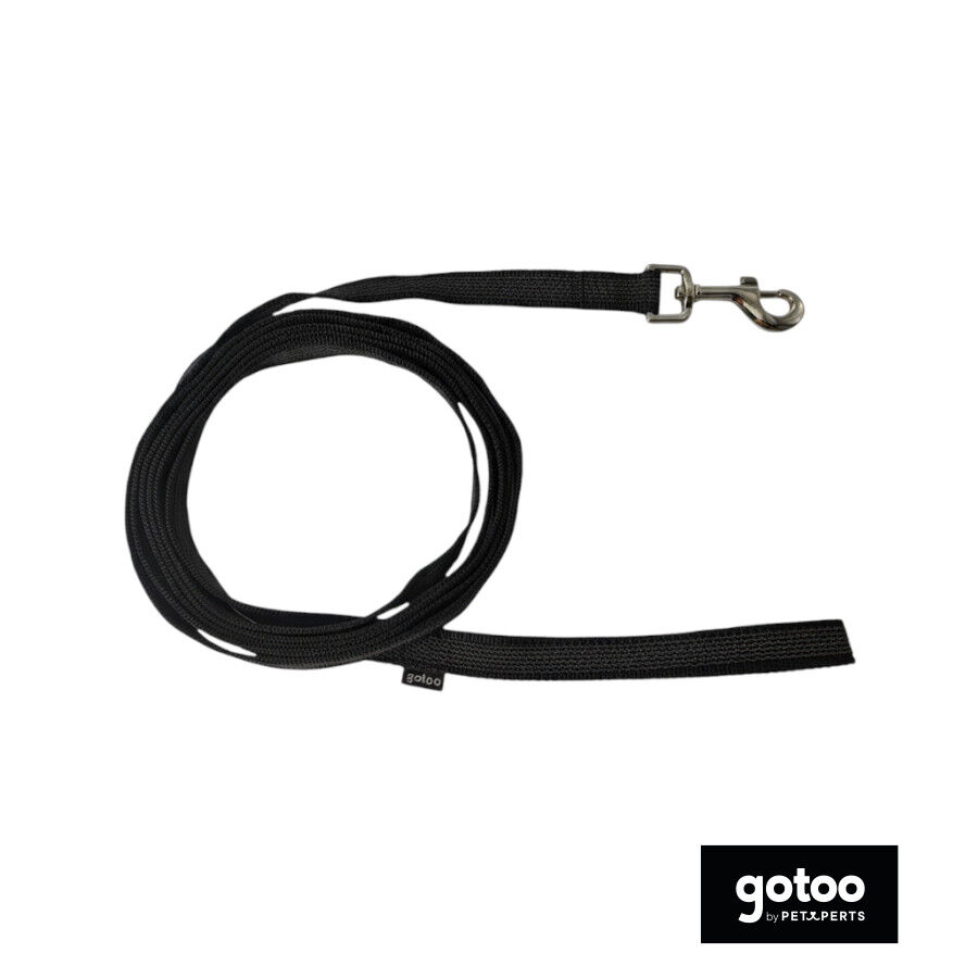 Gotoo Trela antiderrapante preta para c&atilde;es, , large Imagem n&uacute;mero 2