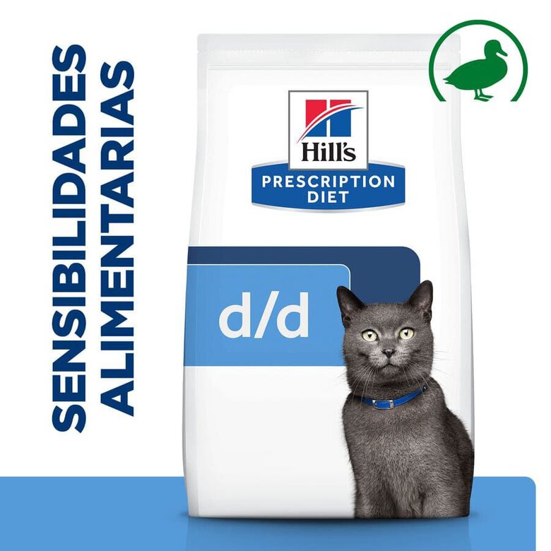 3 kg Hill's Prescription Diet Food Sensitivities d/d Pato ração para gatos,  Imagem número 2 3 kg Hill's Prescription Diet Food Sensitivities d/d Pato ração para gatos, , large Imagem número 2