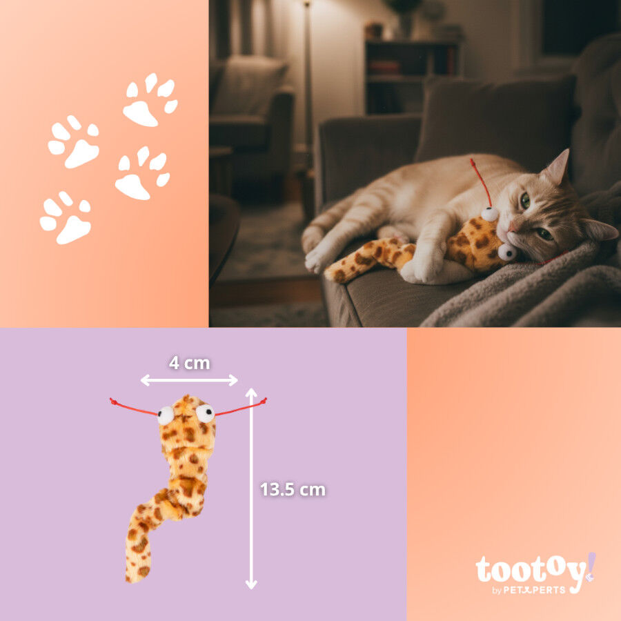 Tootoy! Comfort & Relax Peluche cobra para gatos, , large Imagem n&uacute;mero 4