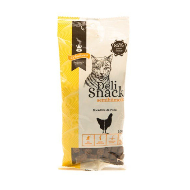 100 g Criadores Deli Snack Frango para gatos,  Imagem número 1 100 g Criadores Deli Snack Frango para gatos, , large Imagem número 1