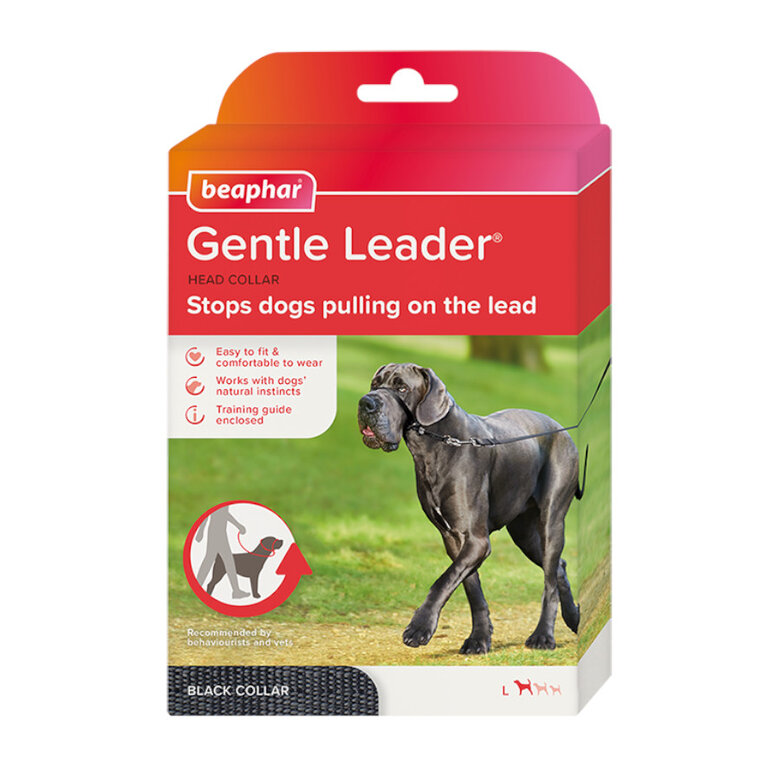 Beaphar Gentle Leader Coleira de treino negra para cães,  Imagem número 1 Beaphar Gentle Leader Coleira de treino negra para cães, , large Imagem número 1