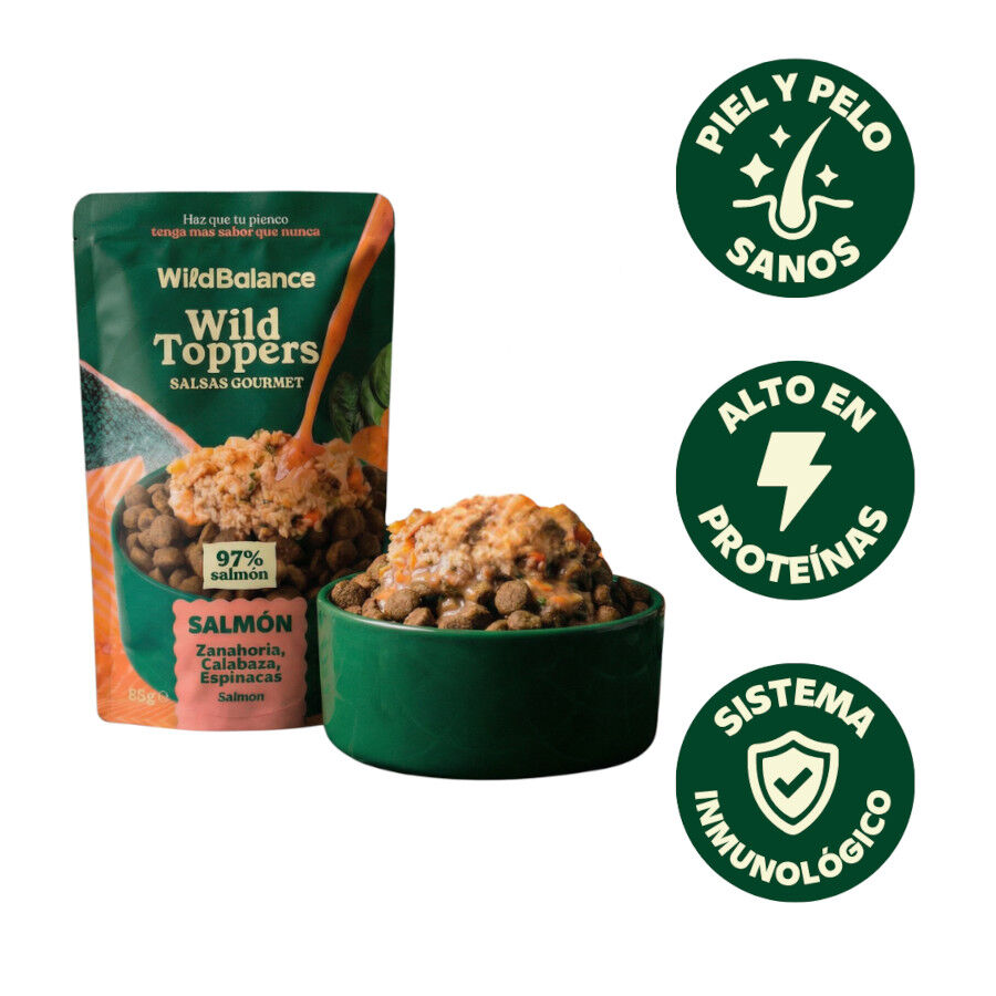 85 g Wild Balance Toppers Salm&oacute;n salsa para perros, , large Imagem n&uacute;mero 2