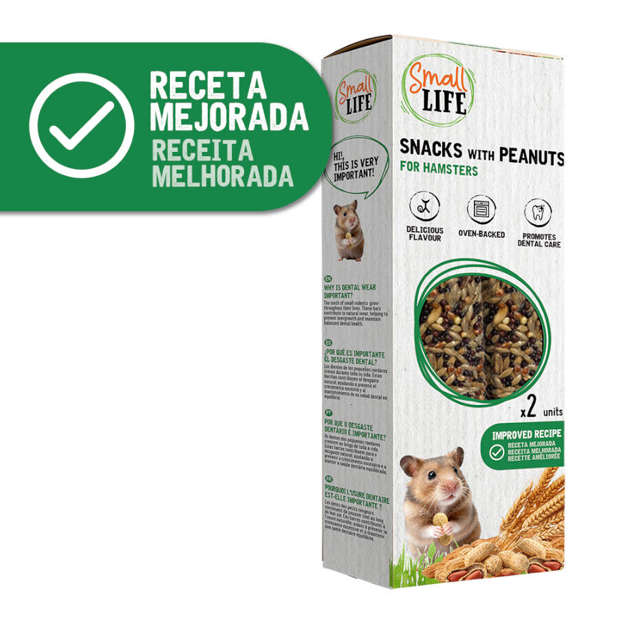 2 barritas Small Life Barritas Snack com Amendoins para hamsters, , large Imagem n&uacute;mero 2