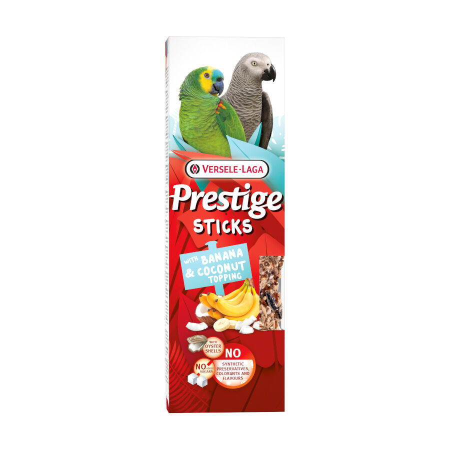 Versele-Laga Prestige Sticks com Cobertura de Banana e Coco para Papagaios, , large Imagem n&uacute;mero 1