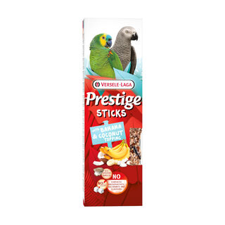 Versele-Laga Prestige Sticks com Cobertura de Banana e Coco para Papagaios