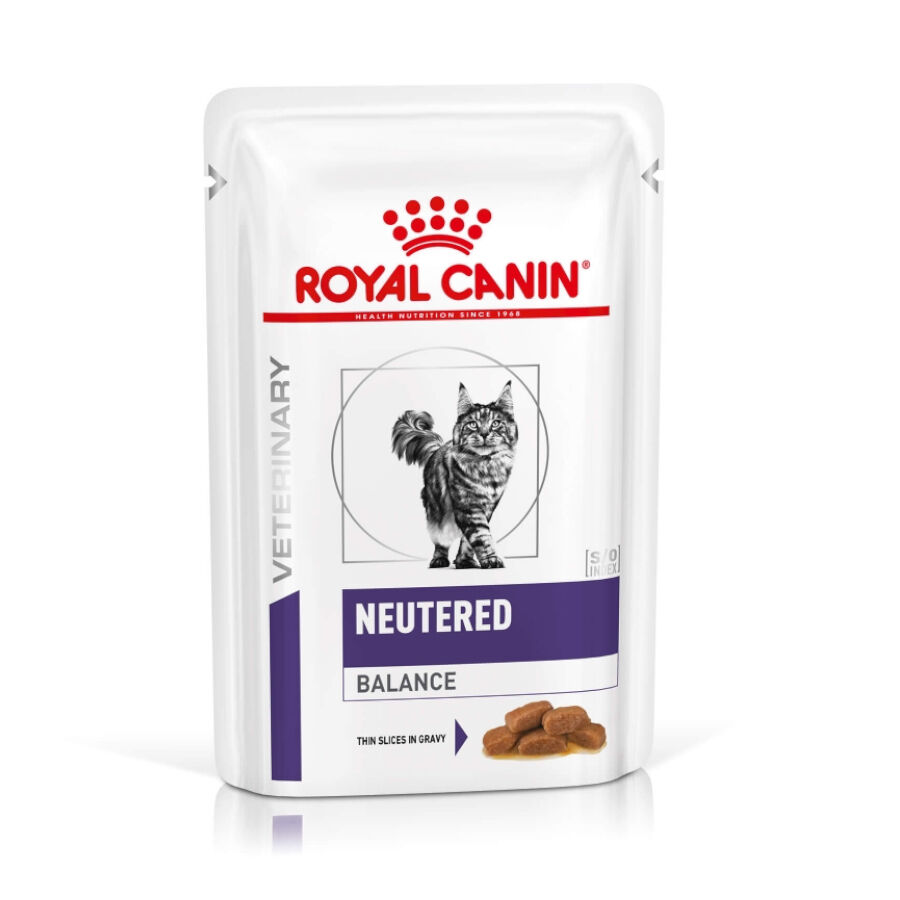 12 saquetas x 85 g Royal Canin Veterinary Neutered Carne saqueta em molho para gatos, , large Imagem n&uacute;mero 1