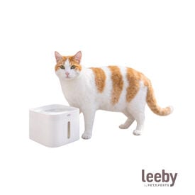 Leeby Bebedouro de &Aacute;gua Branco para gatos