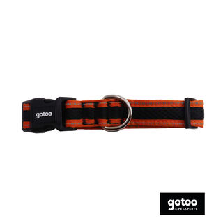 Gotoo Coleira mesh laranja para cães