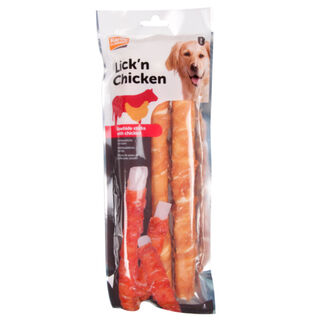 Flamingo Lick'n Chicken sticks frango snack cães