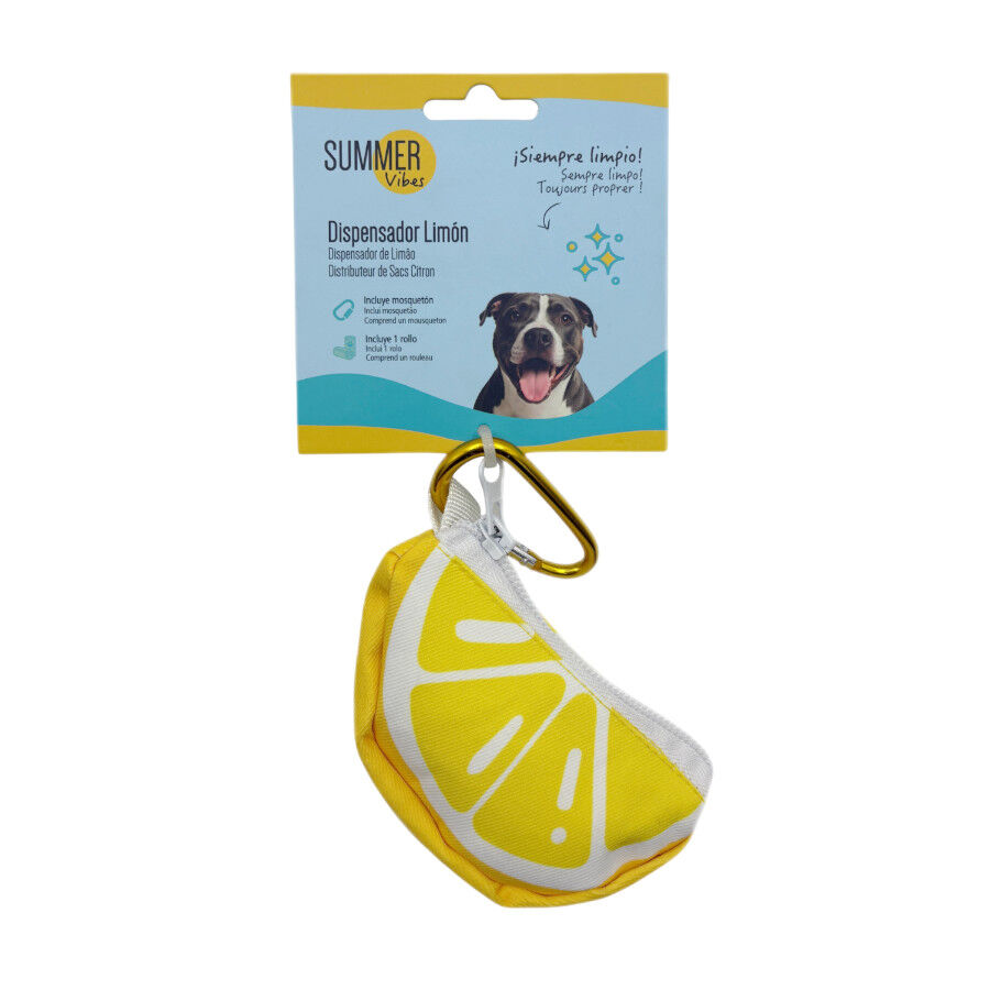 Summer Vibes Lemon Bag Dispenser Porta Saco para c&atilde;es, , large Imagem n&uacute;mero 5