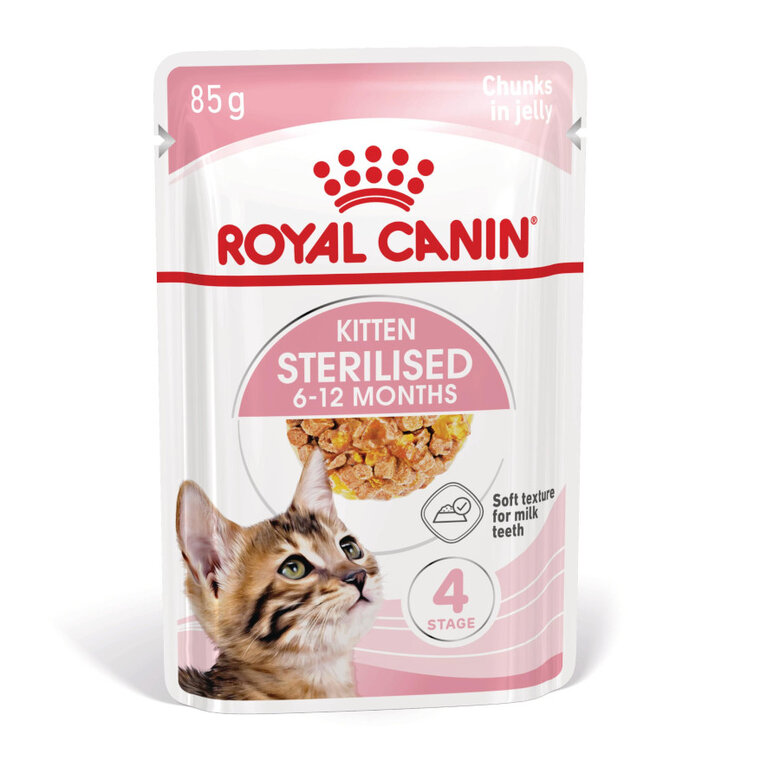 85 g Royal Canin Kitten Sterilised Saquetas de Gelatina para gatinhos,  Imagem número 2 85 g Royal Canin Kitten Sterilised Saquetas de Gelatina para gatinhos, , large Imagem número 2
