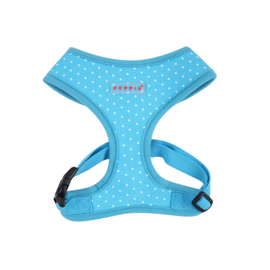 Puppia Dotty Peitoral Azul Celeste para c&atilde;es, , large Imagem n&uacute;mero 1