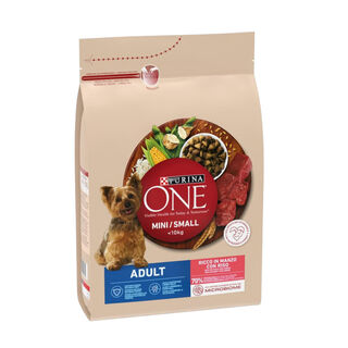 Purina One Mini Adult Bifensis Boi ração para cães