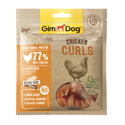 Gimdog Palitos Curls de frango para cães