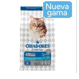 Criadores Científico Senior +12 Ração de peixe para gatos