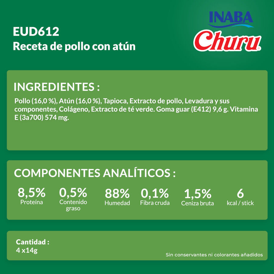 4 saquetas x 14 g Churu Snack Cremoso Receita de Frango com Atum para c&atilde;es, , large Imagem n&uacute;mero 7