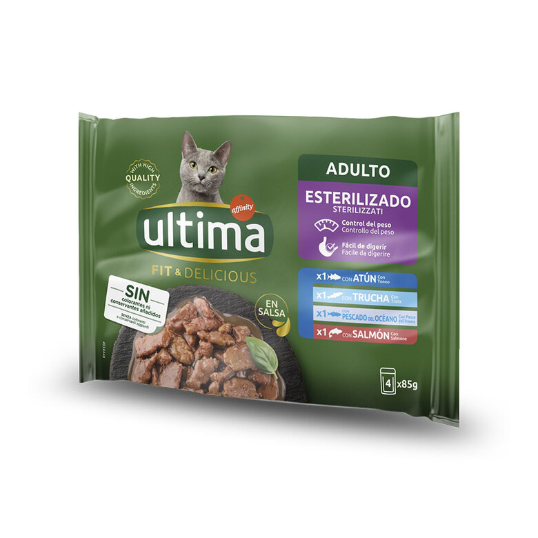 Ultima Fit&Delicious Peixe saquetas para gatos - Multipack, , large image number null