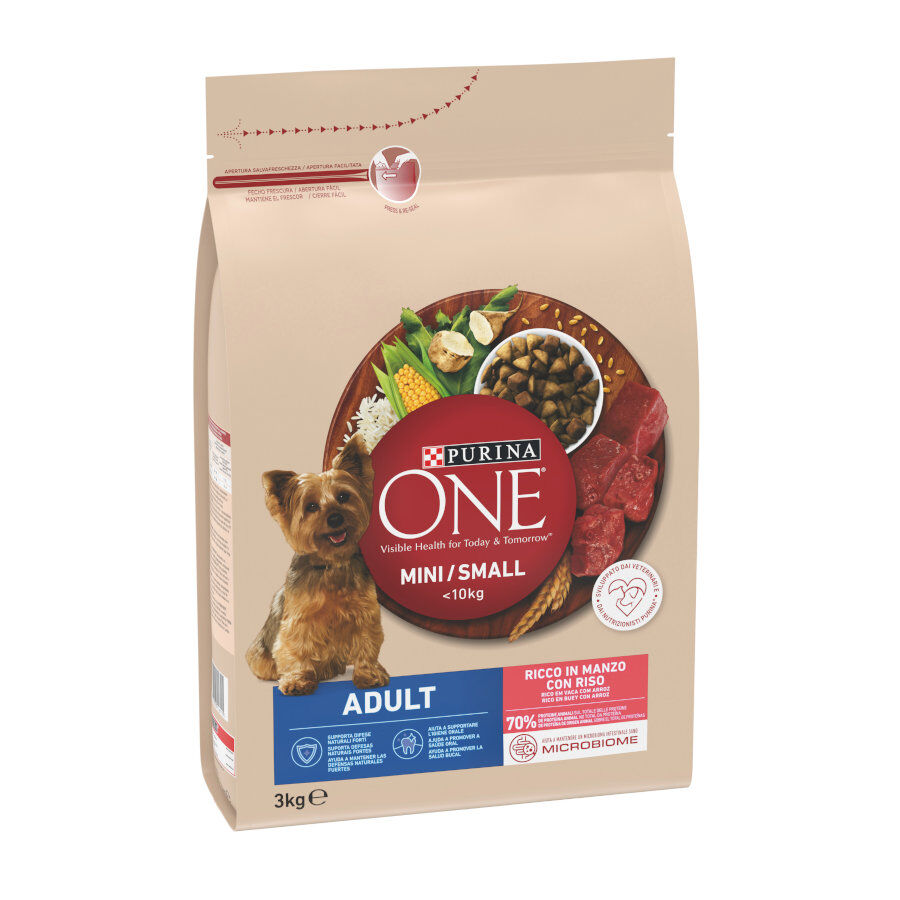 Purina One Mini Adult Bifensis Boi ra&ccedil;&atilde;o para c&atilde;es, , large Imagem n&uacute;mero 1